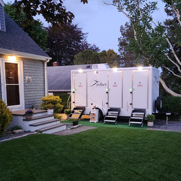 Luxury Portable Restrooms by Fisher Bus Inc